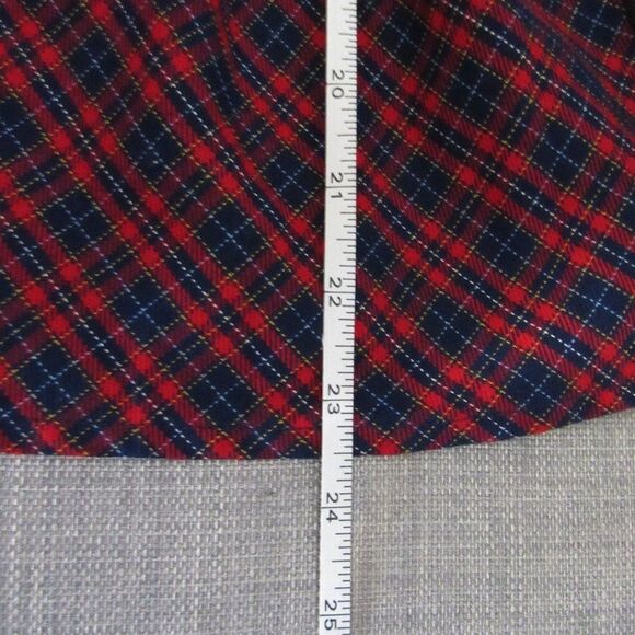 Y2K Plaid Dress Girls Size 5 Red Multicolor Embellished Plaid Retro VTG School - Picture 14 of 16
